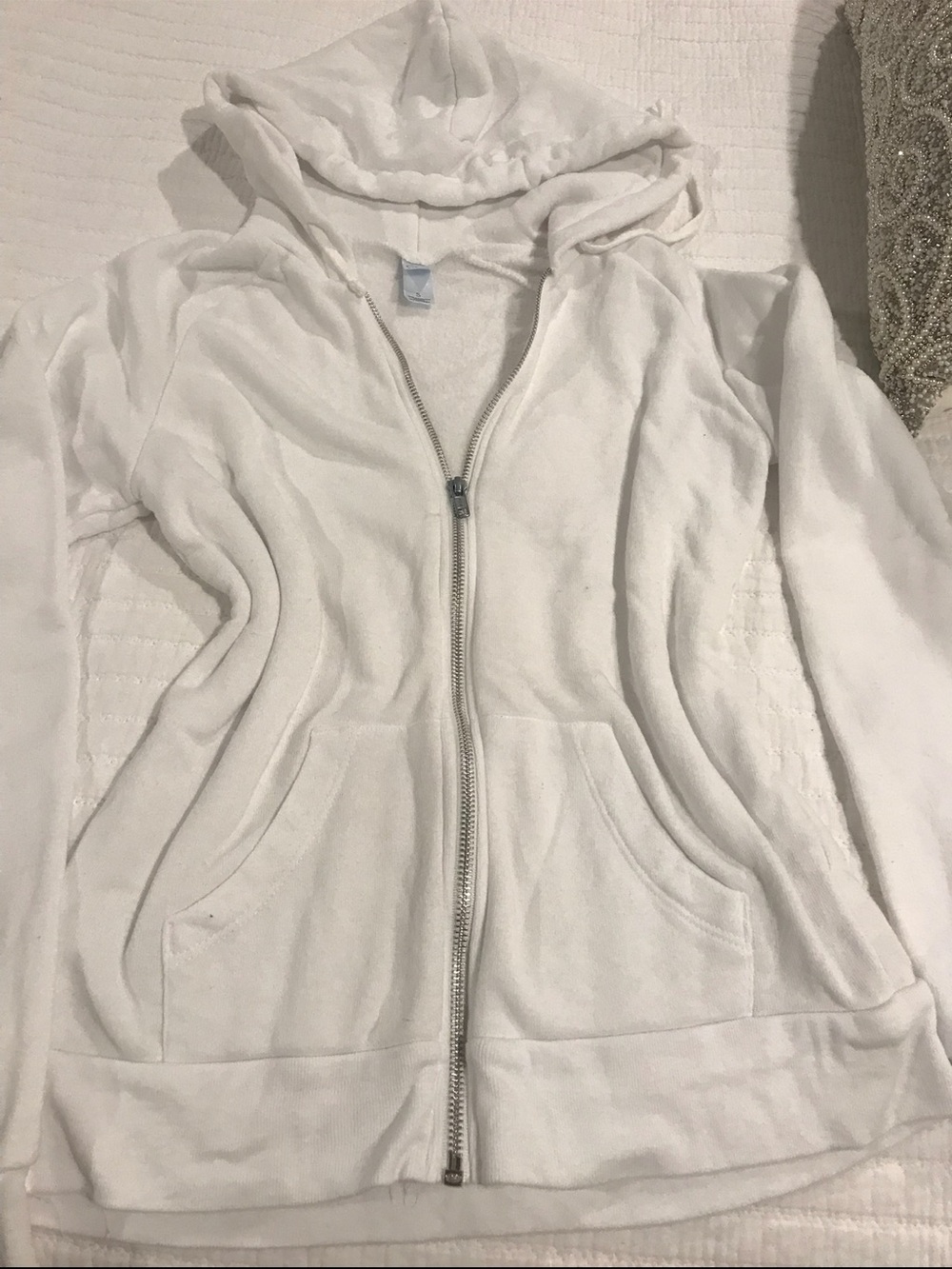Alternative White Women's Full-Zip Hoodie Jacket - Picture 4 of 4